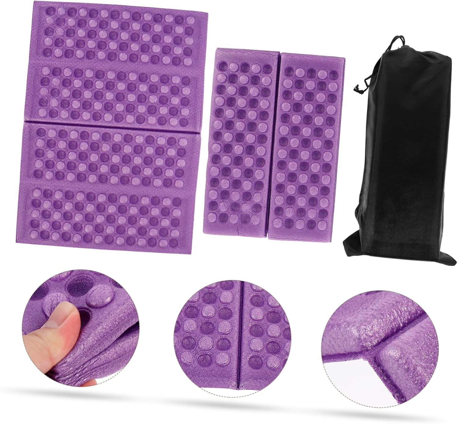 Yardwe Foldable Foam Cushion Mats Self Inflating Mattress Travel Pillow Picnic Air Filled Mattress Tent Double