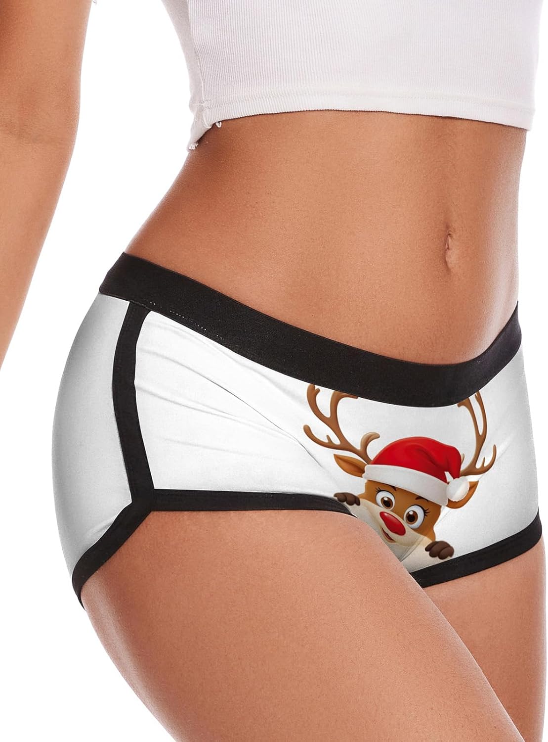 Aueyan Womens Boyshorts Panties Stretchy Boxer Briefs Novelty Lounge Sleep Shorts - Image 2