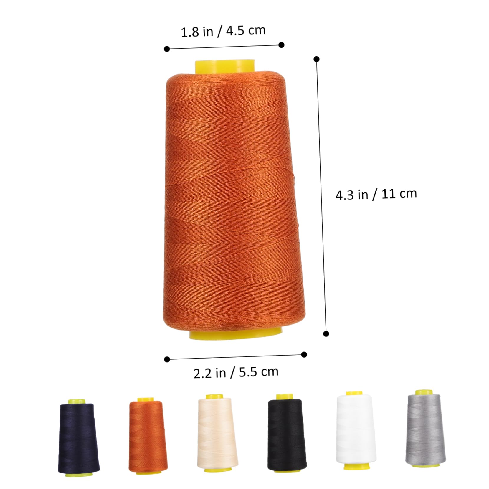 18piezas Hilo De Poliéster Para y Bordar Yards Carretes De Hilo Para Manualidades y Costura Compatible Máquinas De y Mano
