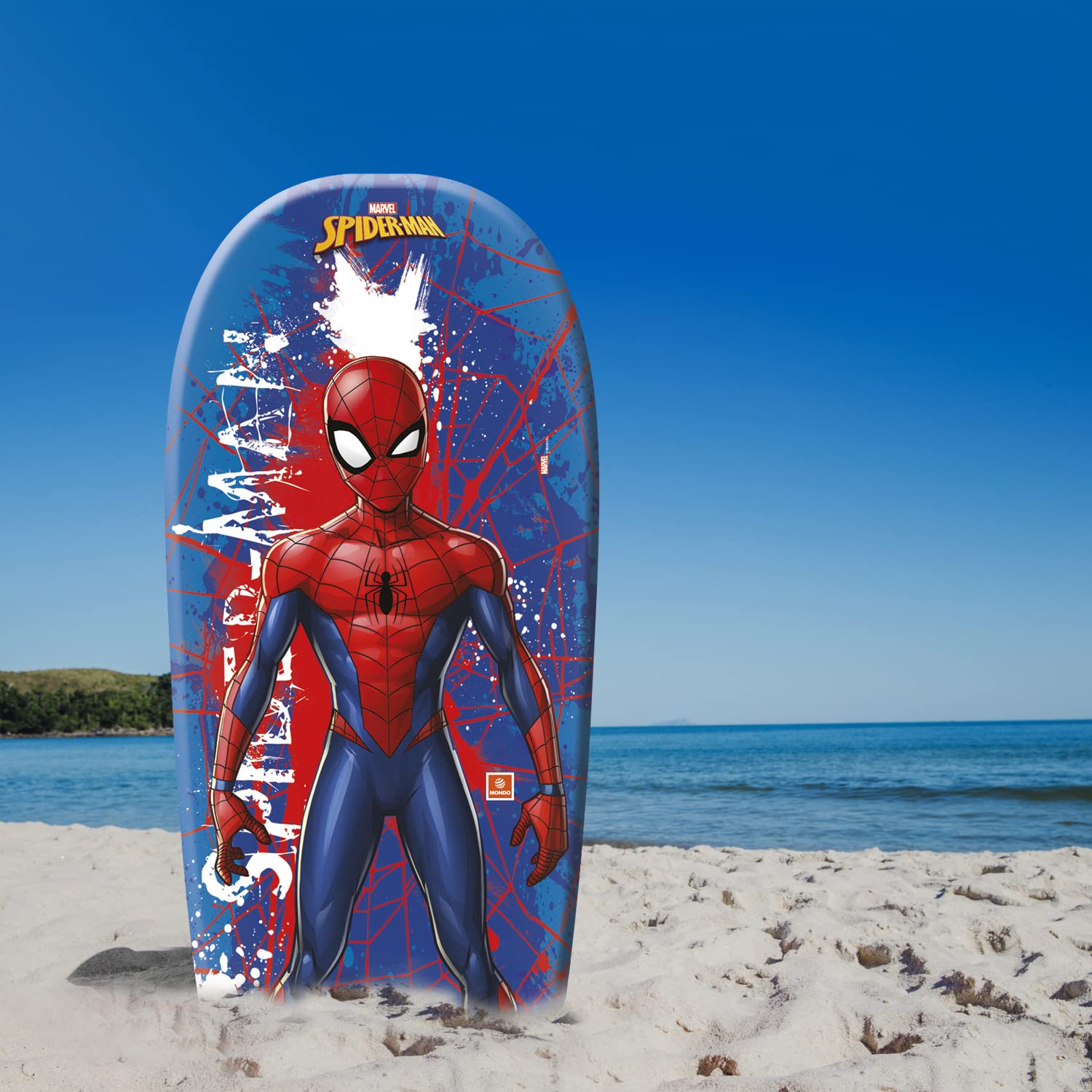 Tavola Da Nuoto Per Bambini Marvel Spiderman - Bodyboard 80x46 Cm Con Cinturino Sicurezza - Foto 6