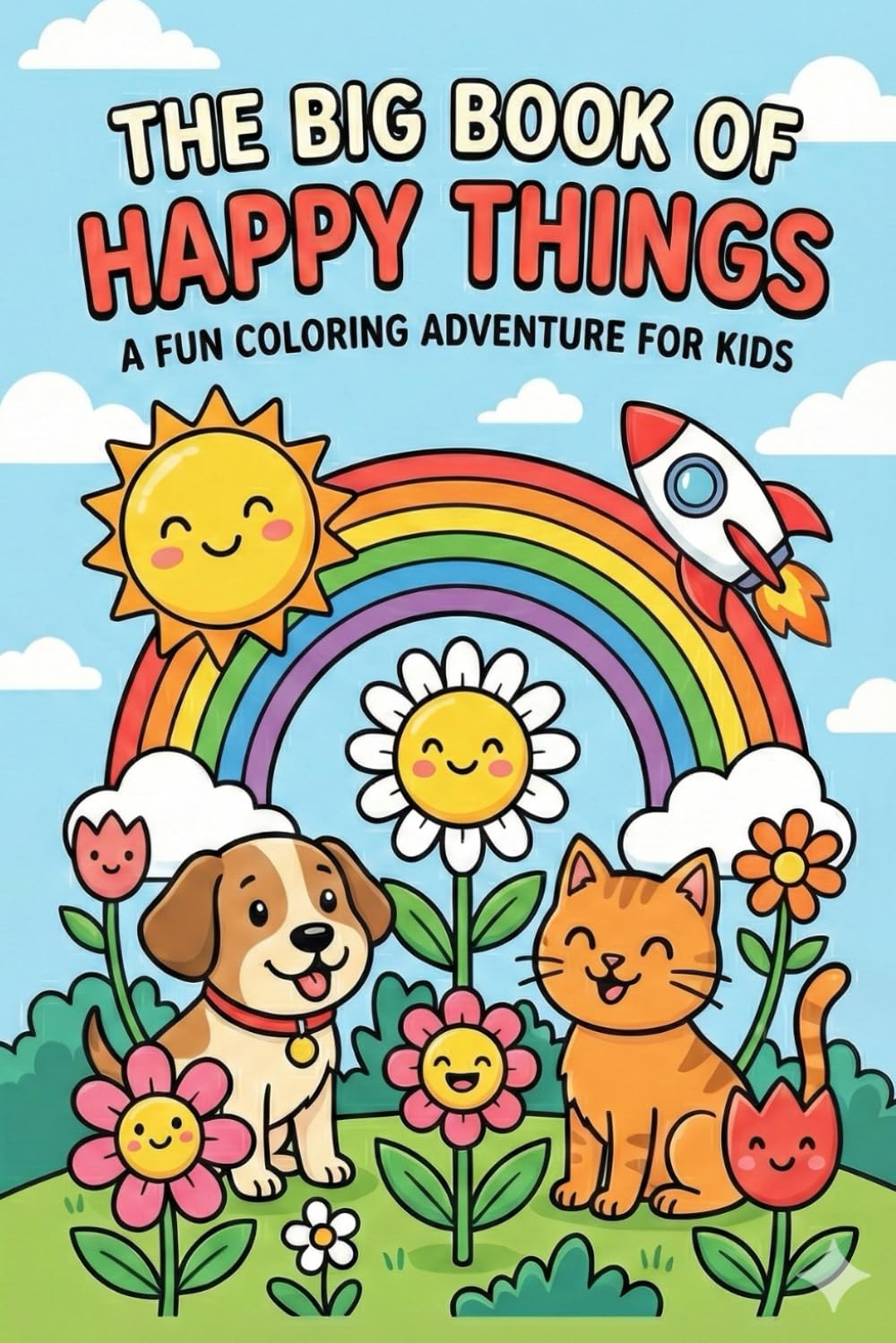 The Big Book of Happy Things: A Fun Coloring Adventure for Kids