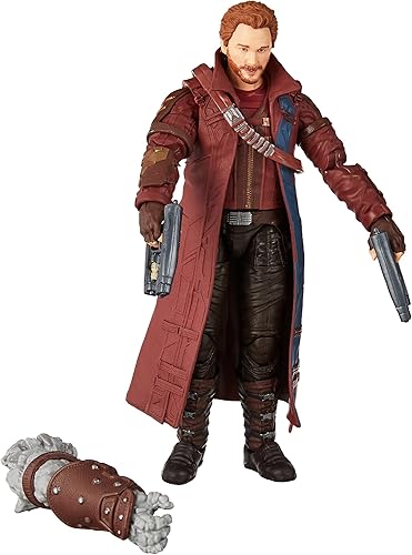 Miniatura 5 de Marvel Legends Series Thor: Love and Thunder Star-Lord Figura de acción de 6 pulgadas, juguete coleccionable, 2 accesorios, 1 pieza Build-A-Figure