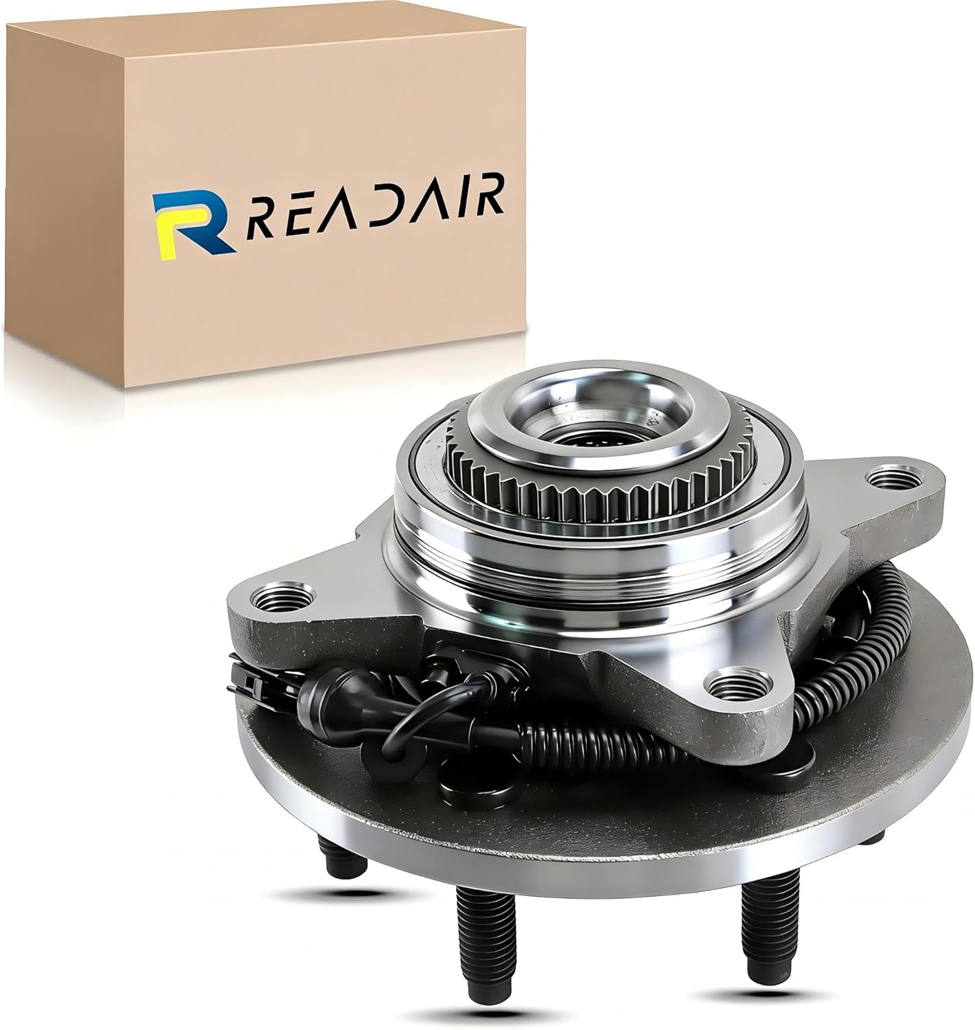 Front Wheel Bearing and Hub Assembly 4WD Fits for 2006-2008 Lincoln Mark LT 5.4L, 2003-2006 Navigator 5.4L, 2003-2006 Ford Expedition 5.4L and More, 6 Lugs w/ABS Replace 515079