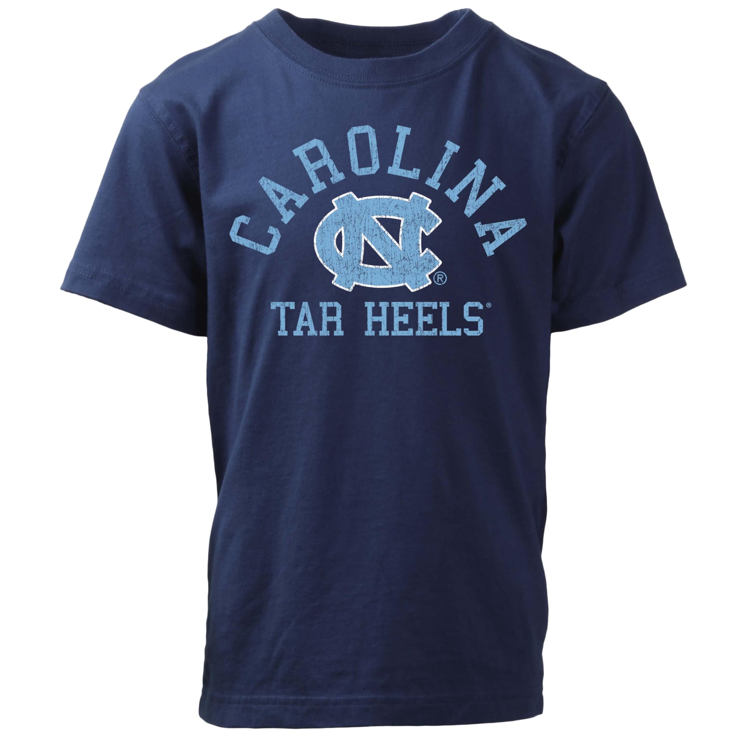 Wes and Willy NCAA Kids S/S Organic Cotton Tee Shirt, North Carolina Tar Heels, L, NC Blue — view 86