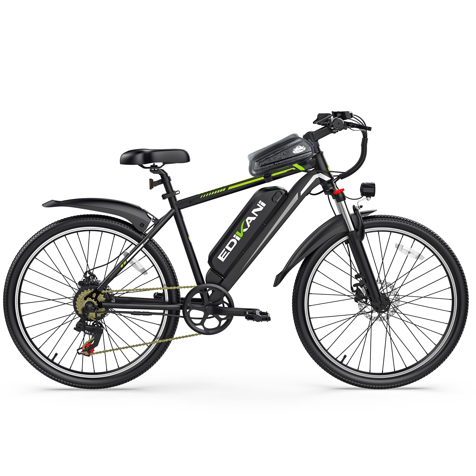 Electric Bike for Adults, Peak 1500W Ebike 70-80 Miles 648Wh Battery, 26" /29" Electric Mountain Bike 40KMH Fast Commuter Electric Bicycle, Lockable Front Suspension, 7-Speed Gear, Air Pump
