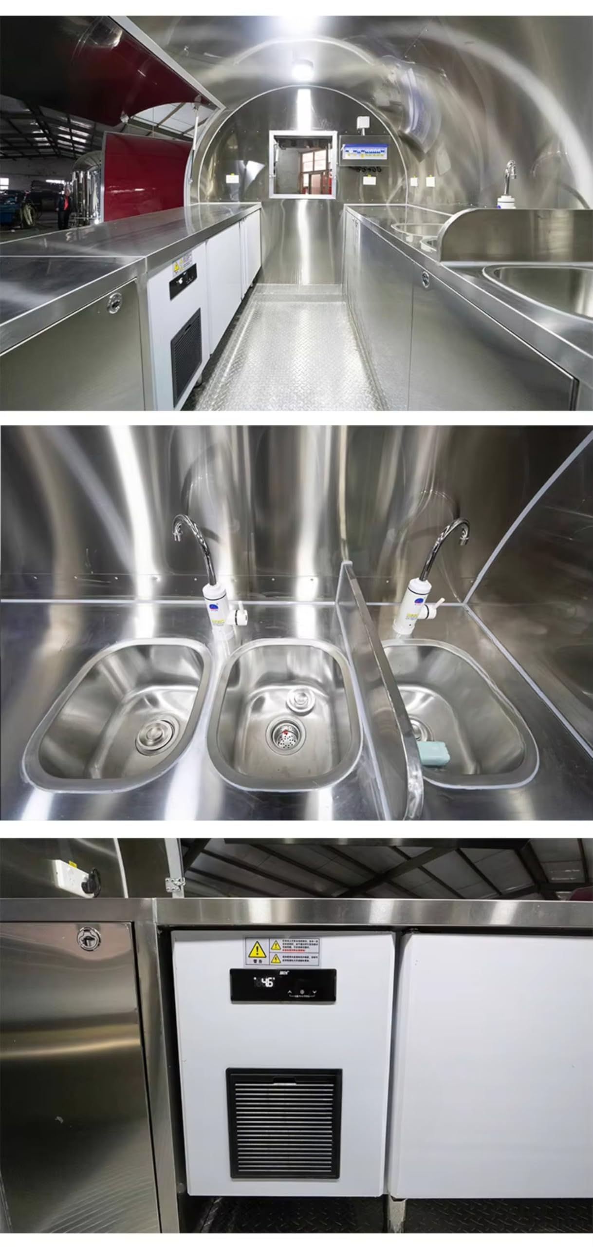 Remolque de alimentos móvil, cocina comercial totalmente equipada para venta callejera, diseño personalizable para camiones de comida, remolques de café y soportes para tacos