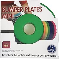 Vista 31 de WOD Toys Placas de parachoques de colores mini – Placas de parachoques adicionales para la barra Mini – Juguetes de fitness seguros y duraderos