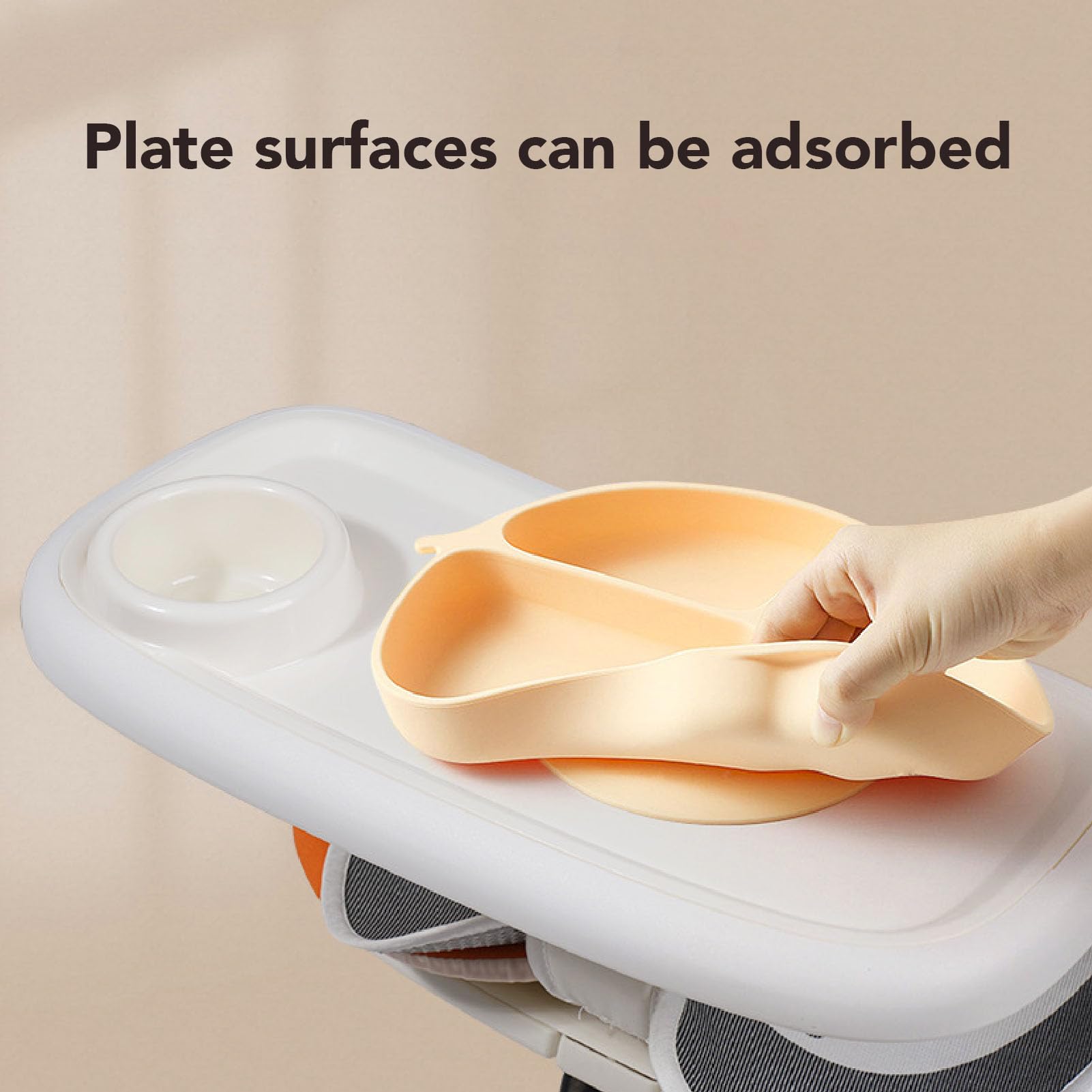 TYTOGE Universal Stroller Tray,Detachable Enlarged Anti Slip Accessories Portable Stroller Cup Holder Tray for Outdoor Indoor (White)