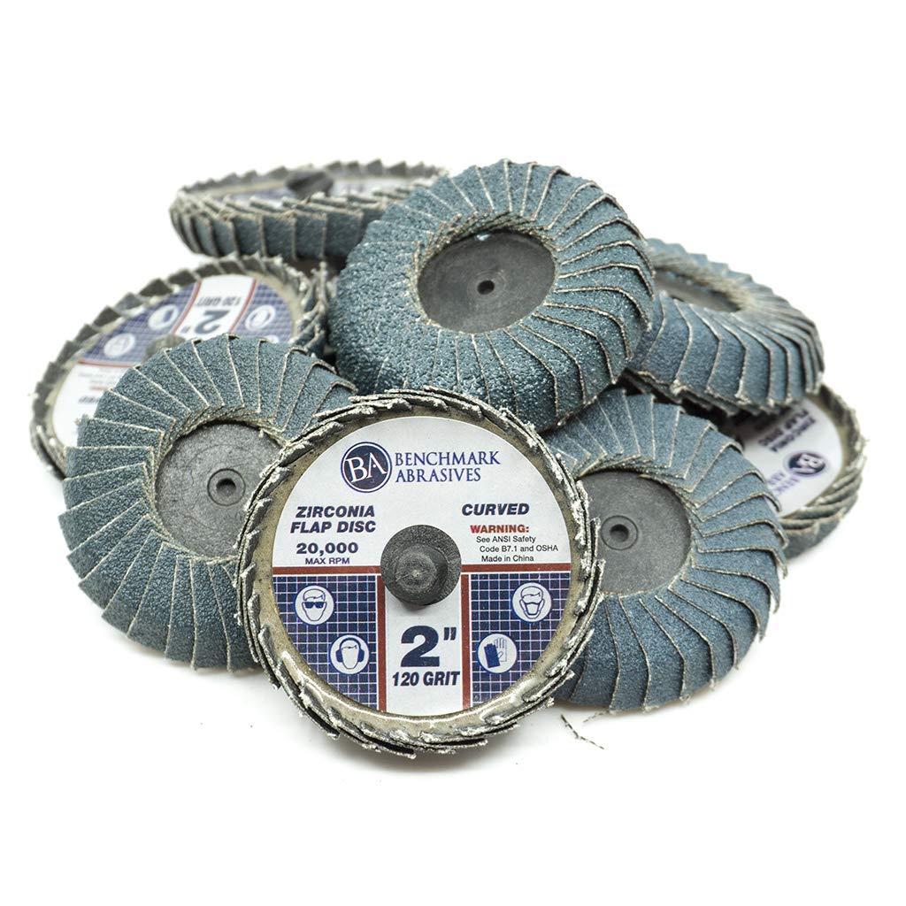 Benchmark Abrasives 2 Quick Change Zirconia Curved
