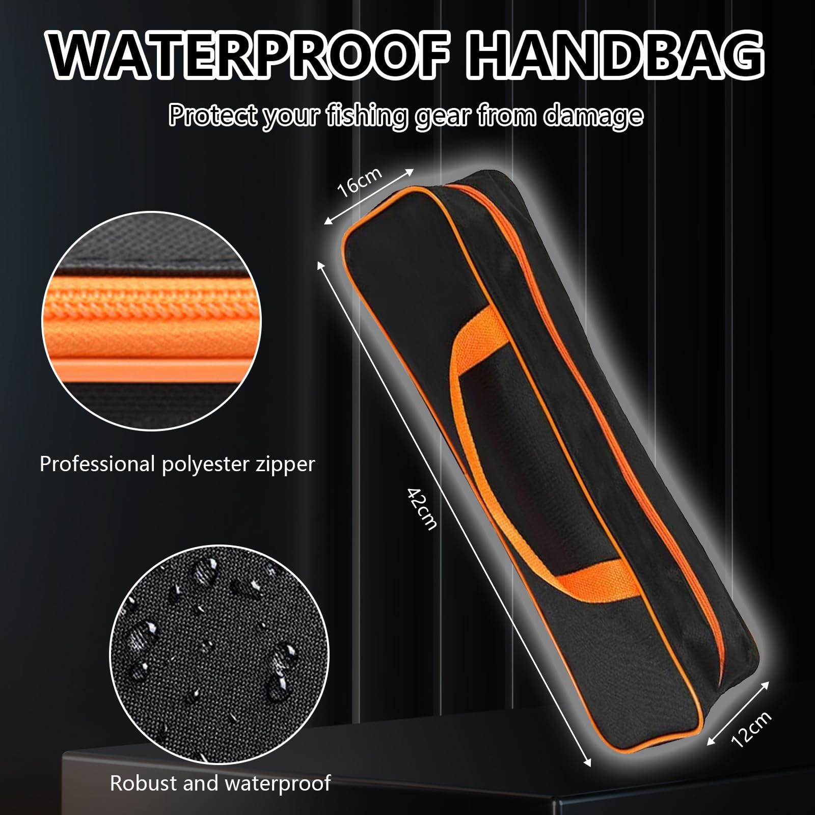 Set de Cañas de Pescar Telescópicas, 2 Cañas de Fibra de Carbono 1,9m y 2 5.2:1 Carretes de Spinning Caña de Pescar Caja de Aparejos y Estuche de Transporte para Pesca en Agua Salada y Dulce