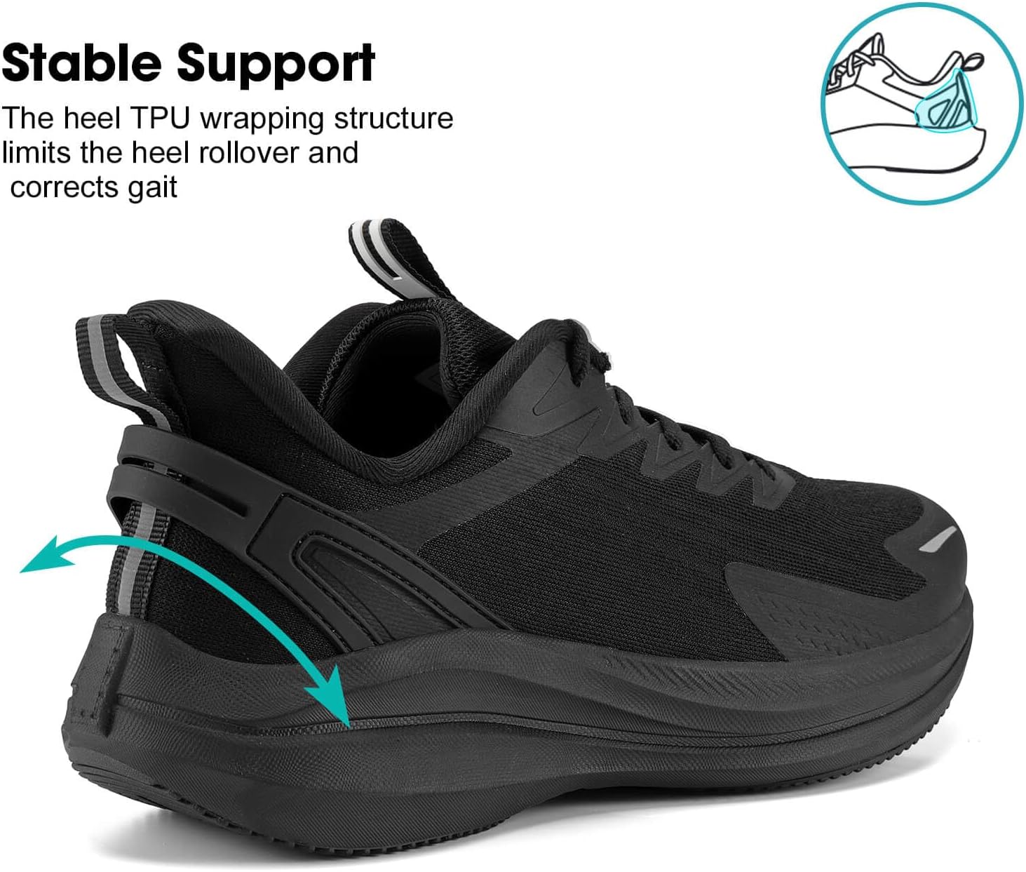 Men's Road Running Shoes Cushioning Athletic Sneakers - Non Slip Jogging Outdoor Gy... - Image 3