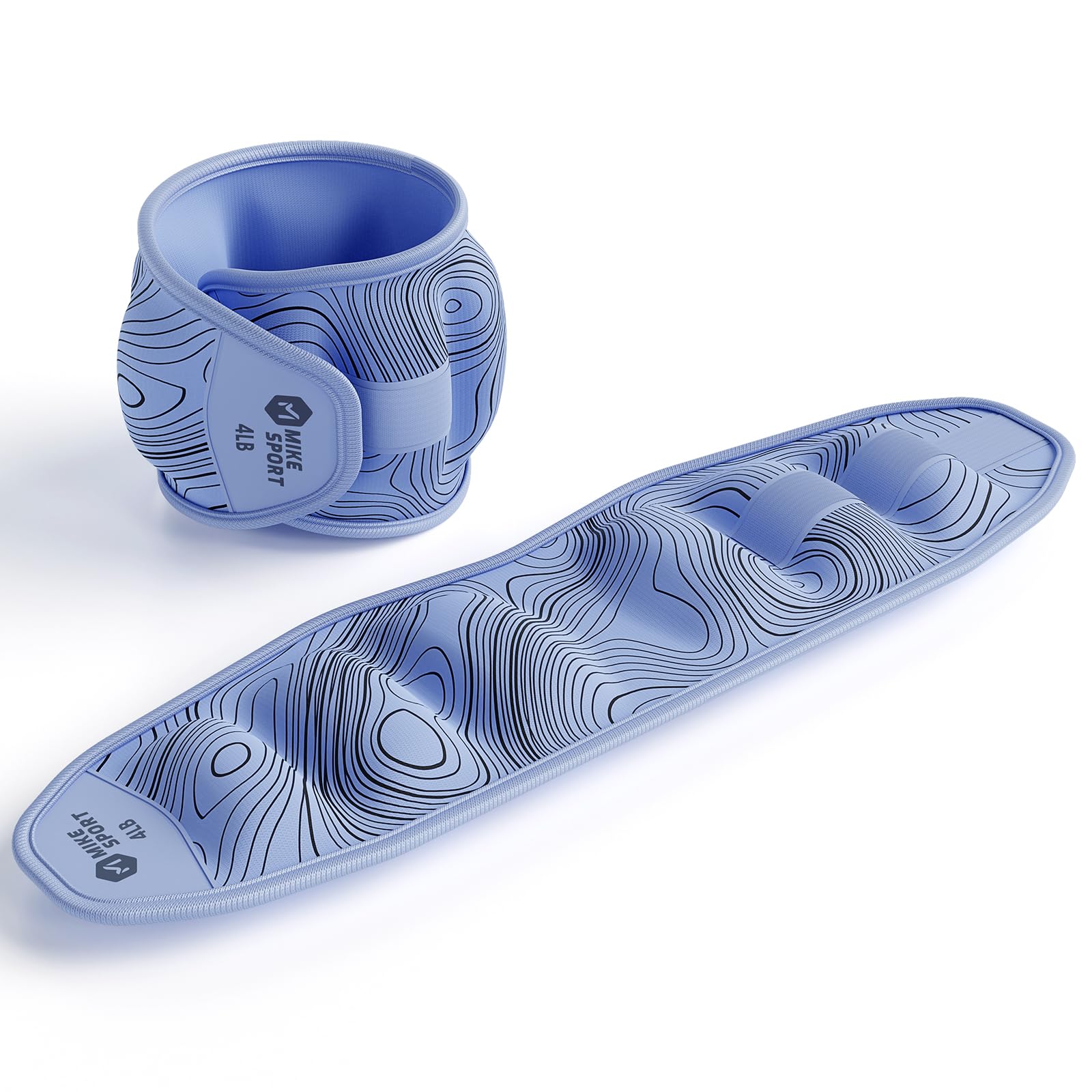 M Mike Sport Ankle Weights 1 Pair 2 4 6 8 10 Lbs Wrist Leg Arm Weights for Women Men Kids, Strength Training Wrist and Ankle Weights Sets for Walking Fitness Gym Workout