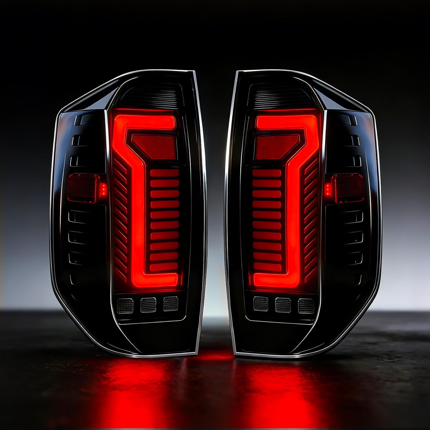 Daikokuya Sequential Led tail lights Fit for 2014 2015 2016 2017 2018 2019 2020 2021 Toyota Tundra Starting Animated Rear Lights Assembly 1 Pair Smoked
