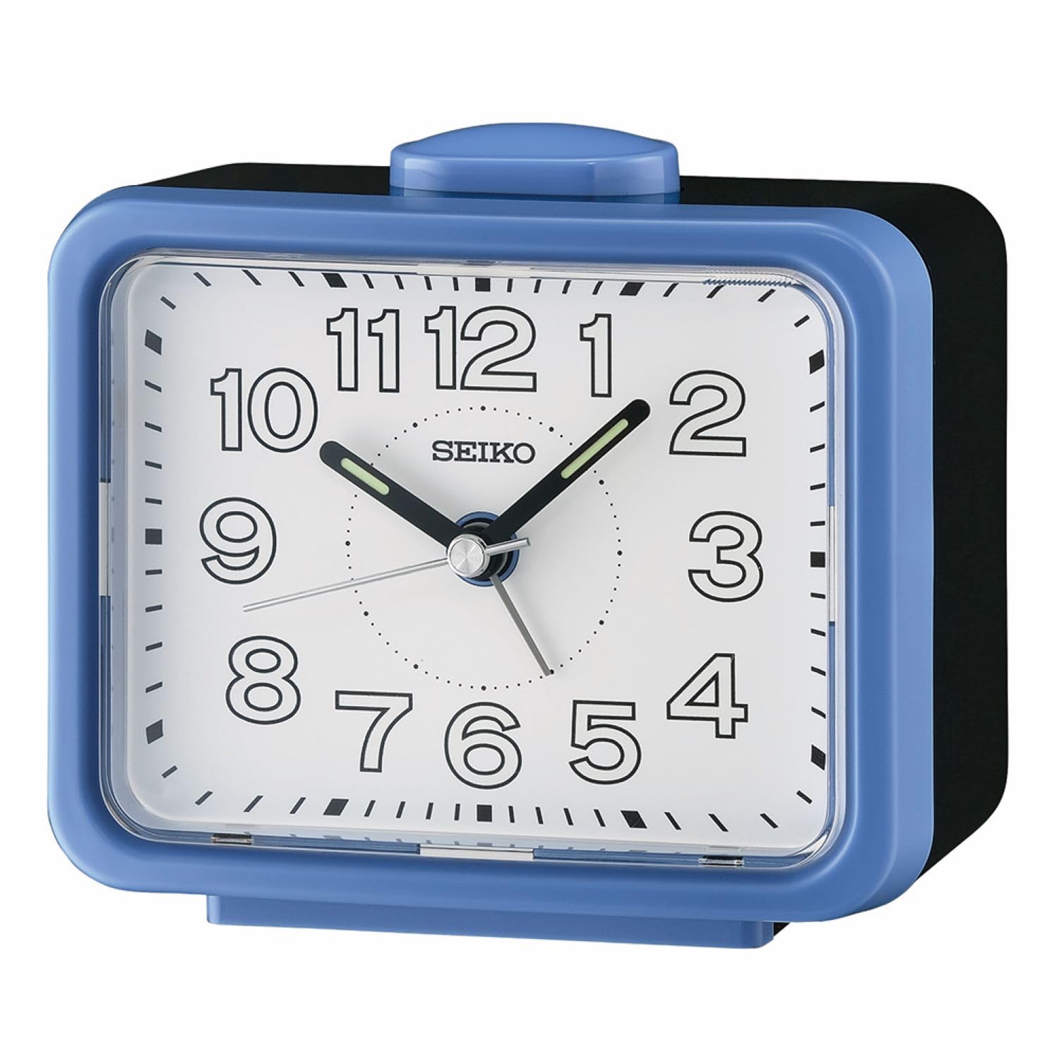 Amazon.com: SEIKO QHK061LLH Rectangular Non Ticking Bedroom Alarm