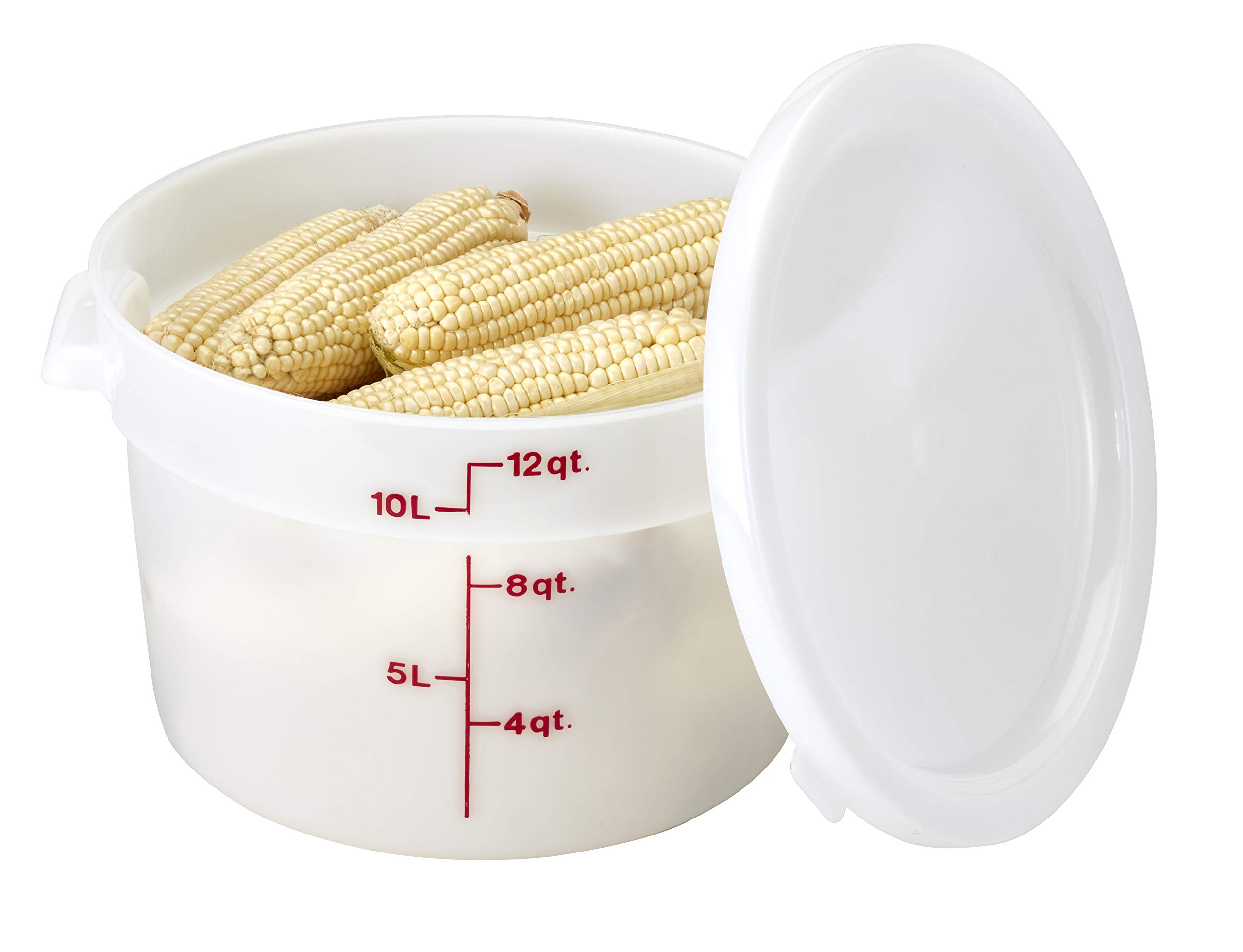 Cambro RFSC12148 biała pokrywka z poliestru do okrągłych pojemników 12/18/22 Qt