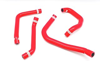 Heater & Rocker Cover Air Breather Silicone Hose Kit, compatible with Subaru Legacy BP5 BL5 2003-2009 / Impreza GH8 Ver10 2007-2011 - EJ20 EJ25 Turbo (Red -without Clamp Set)
