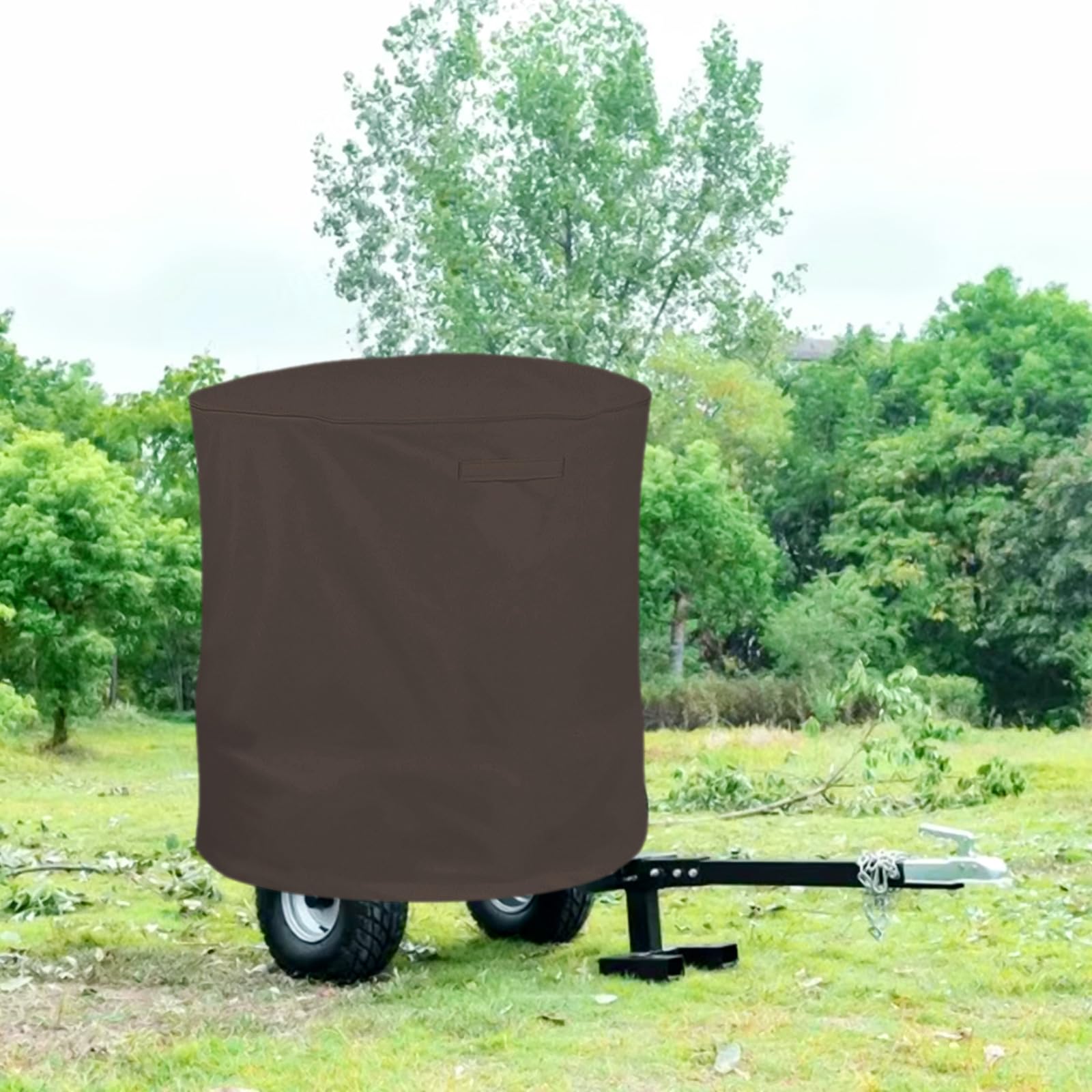 Housse de protection imperméable et anti-poussière pour broyeur de bois d'extérieur (café)