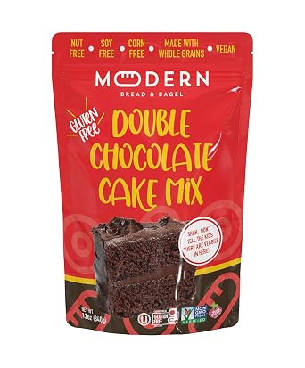Modern Bread & Bagel Gluten-Free Double Chocolate/Chocolate Zucchini Cake Mix | Certified Gluten Free | Nut Free | Non-GMO | Vegan Friendly | Kosher - 12.0oz. 1 Pack