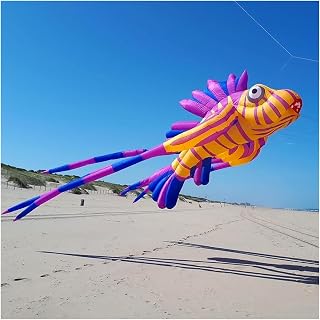 Kites 9KM 15m Mega Fish Kite Line Laundry Pendant Soft Inflatable Show Kite for Kite Festival 30D Ripstop Nylon with Bag (Color : Styles-1)