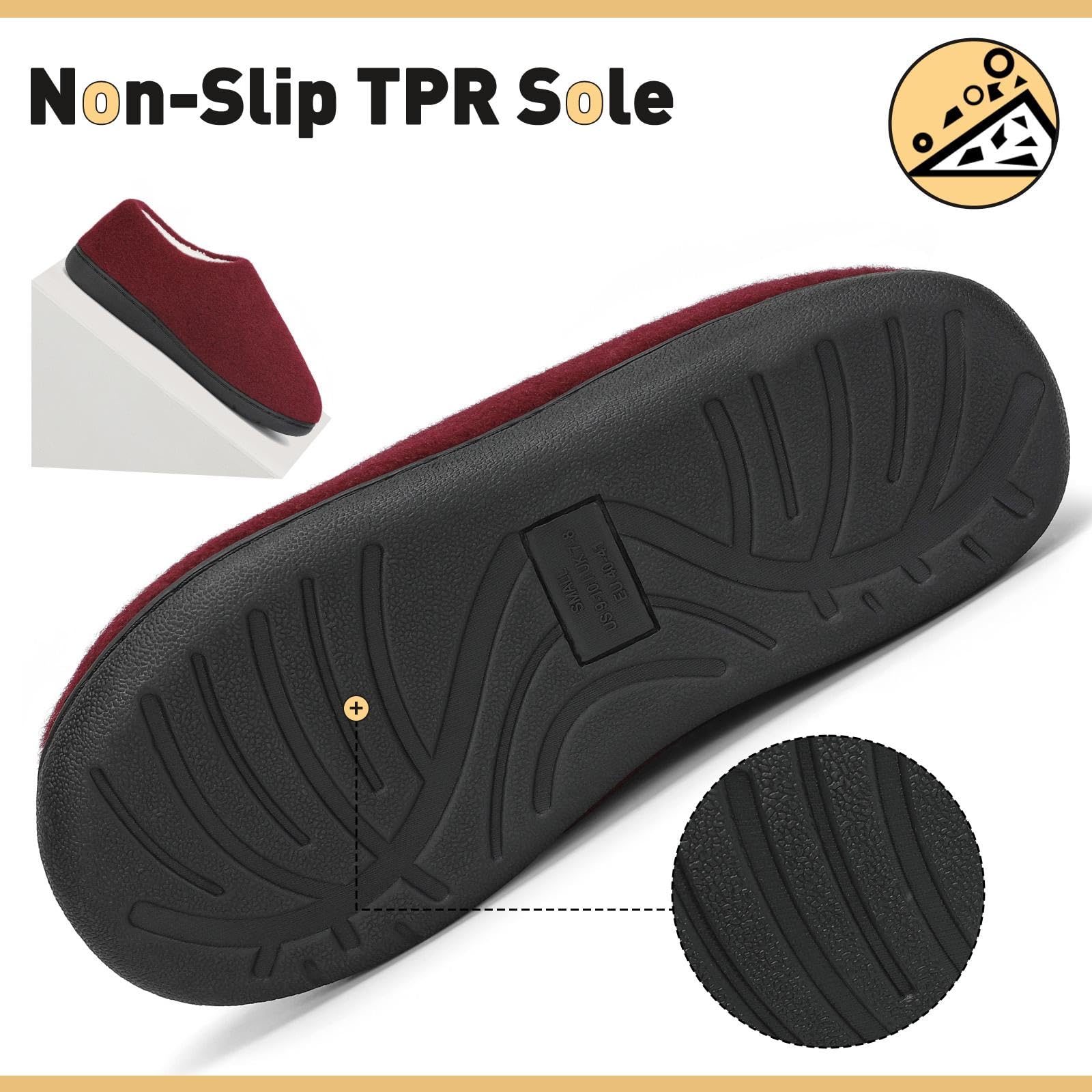 Mishansha Pantofole Inverno Calde in Memory Foam Ciabatte da Casa Antiscivolo Comode, Unisex-Adulto