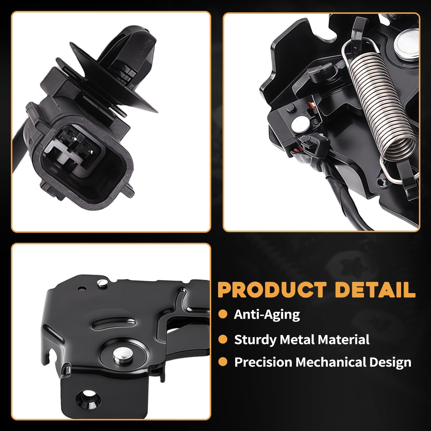Hood Lock Latch Set Left Right Fit for Infiniti EX35 2008-2012 EX37 FX35 FX37 FX50 2009-2013 QX50 QX70 2014-2017 M37 M56 M35h Q70 Q70L 2011-2019 Replaces 65601-1BA0B 65601-1BA0C 65601-1BA0A
