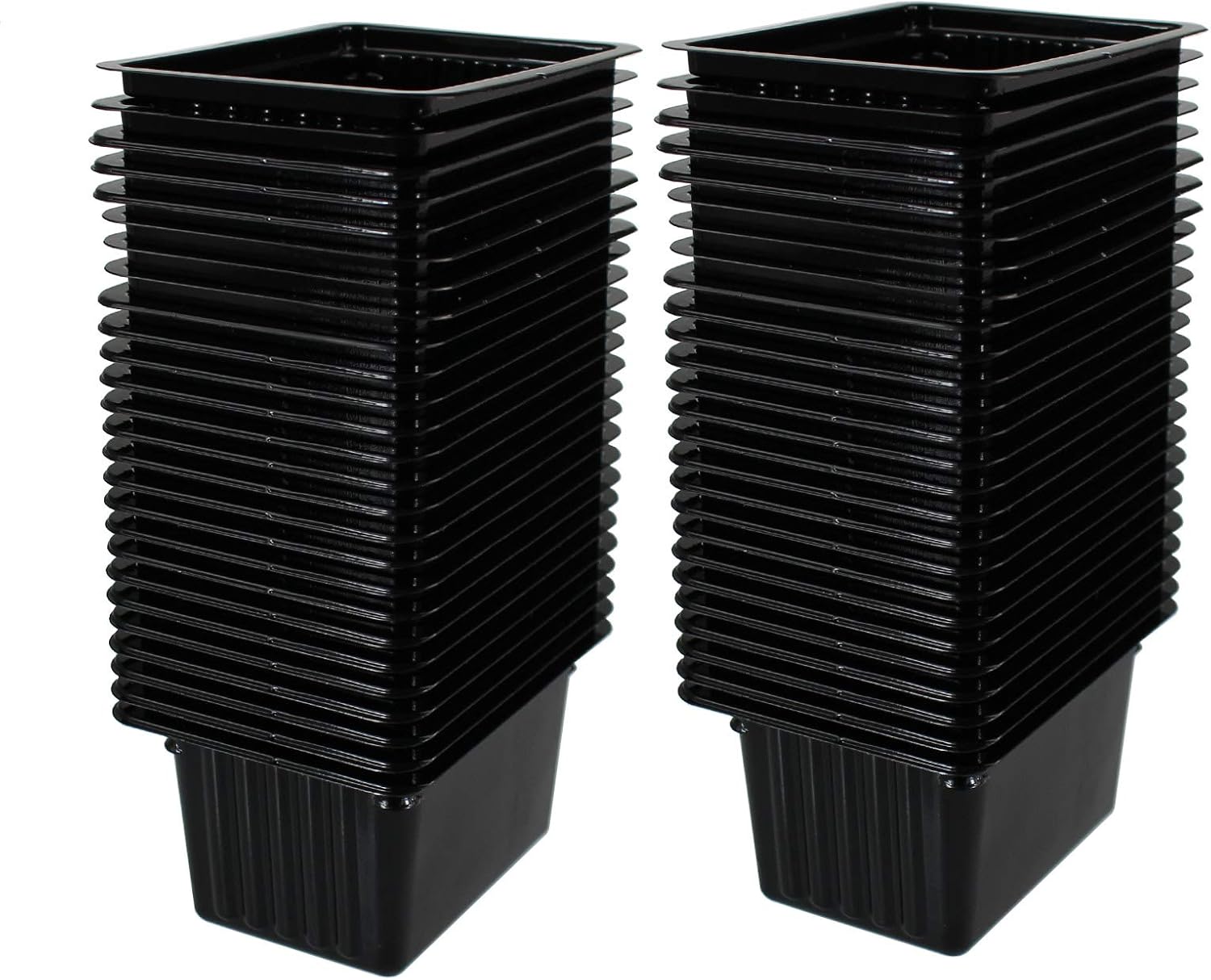 Handy Pantry Micro Punnet Microgreens Single Serve Growing Trays - Pack of 50-2" by 3" - 2" High - Grow Micro Greens in Individual Serving Trays - Use with Micro Mat Punnet Pads