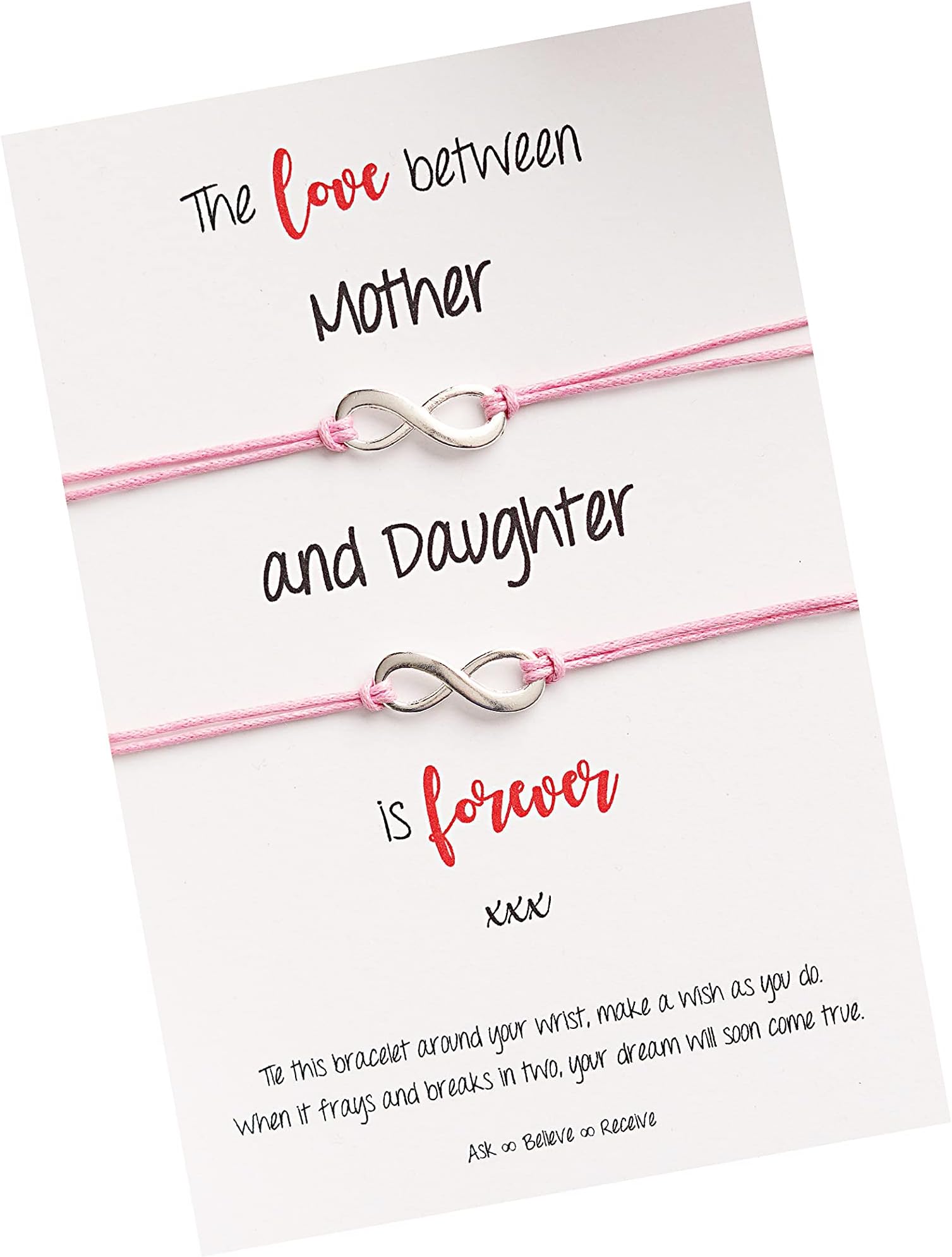 Charms So CharmingMother & Daughter Infinity Wish Bracelet pair