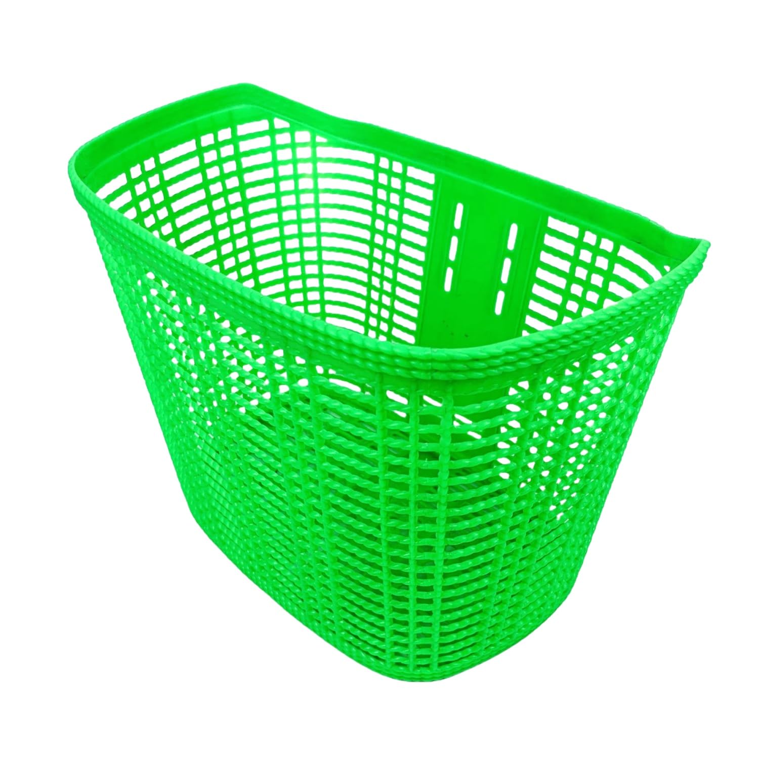 Kids Bike Basket Bicycle Front Handlebar Basket Detachable Bike Storage Box Bicycle Front Basket Children's Bicycle Basket Scooter Basket for Boys and Girls (Green)