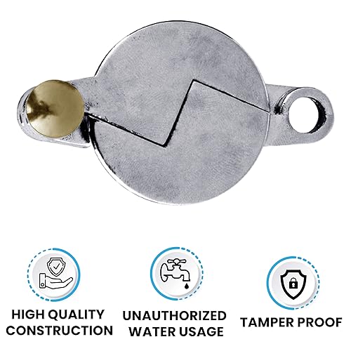 Miniatura 3 de NUSET 2895-3 - Cerradura de grifo de agua para manguera de jardín (2895-6), cromo