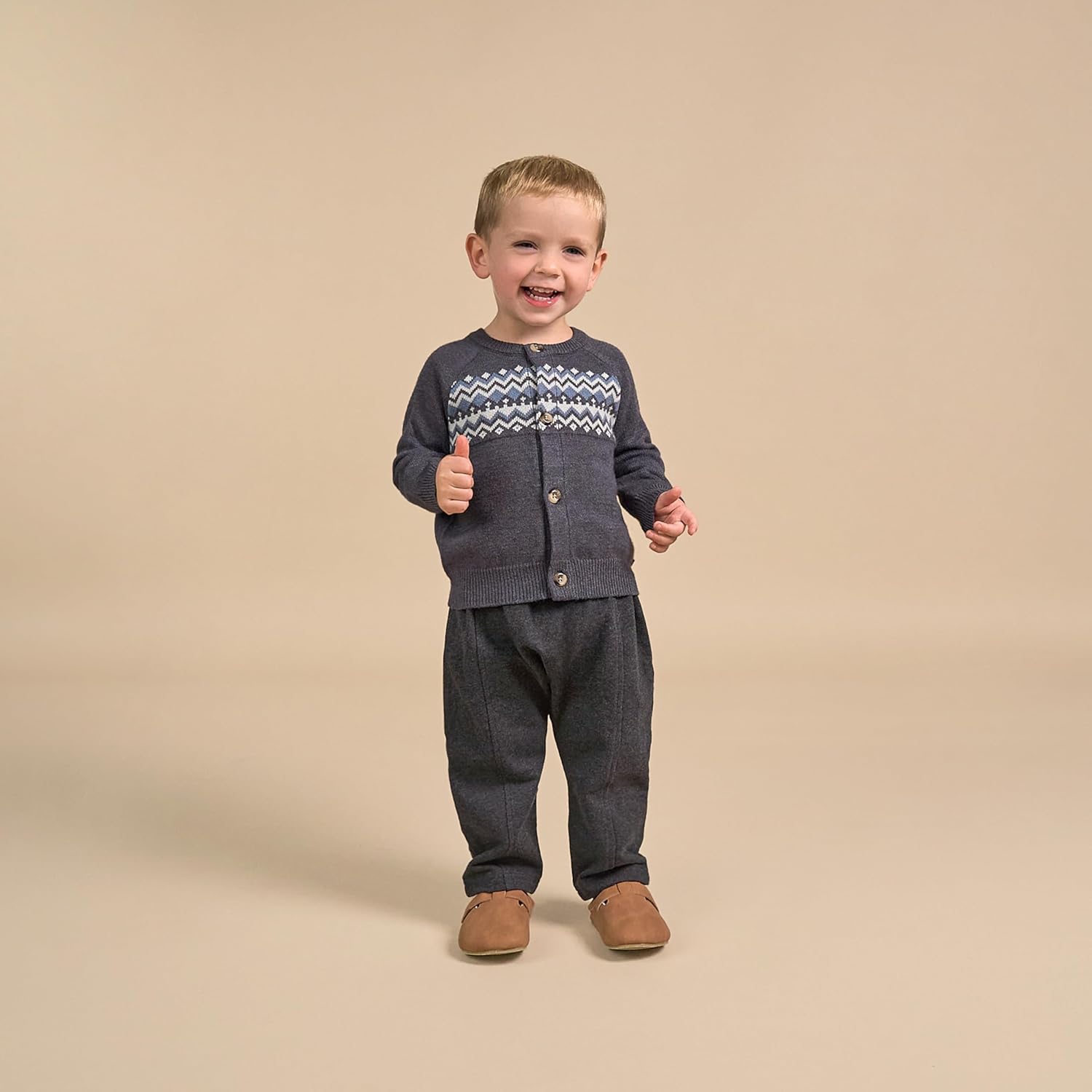 Modern Moments by Gerber Baby-Boys Toddler Holiday Fair Isle Sweater - Image 2