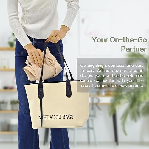 Miniatura 7 de Arnés para anillo de bebé, ligero portabebés para niños pequeños, portabebés de algodón (7-35 libras) para bebés y niños pequeños, regalos de baby