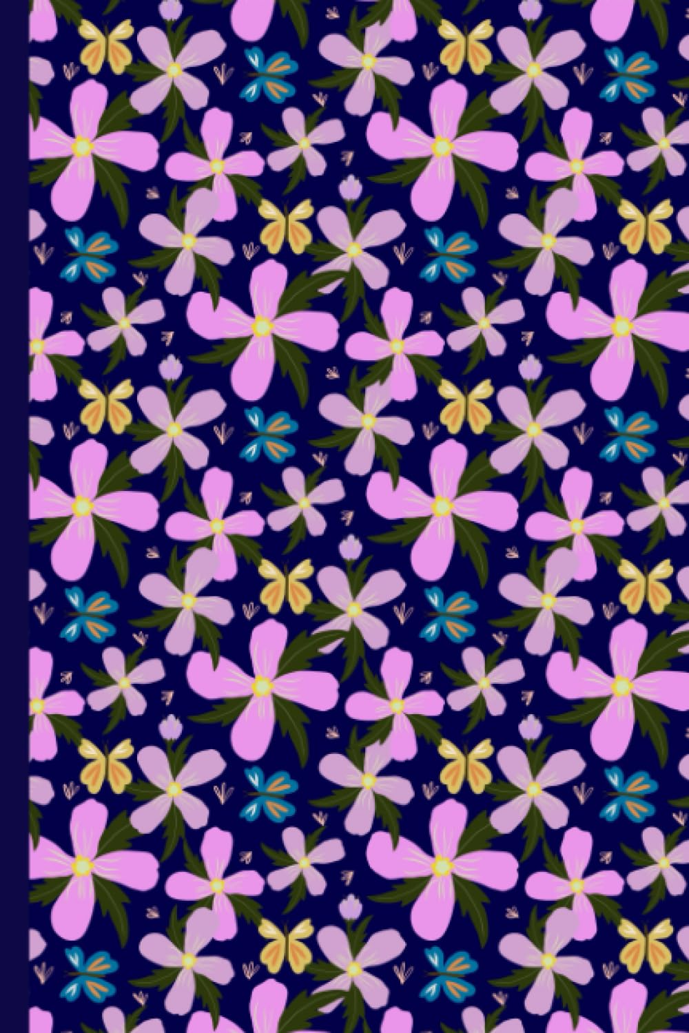 Notebook: Beautiful Floral - 6x9" Blank Lined Notebook -120 Pages