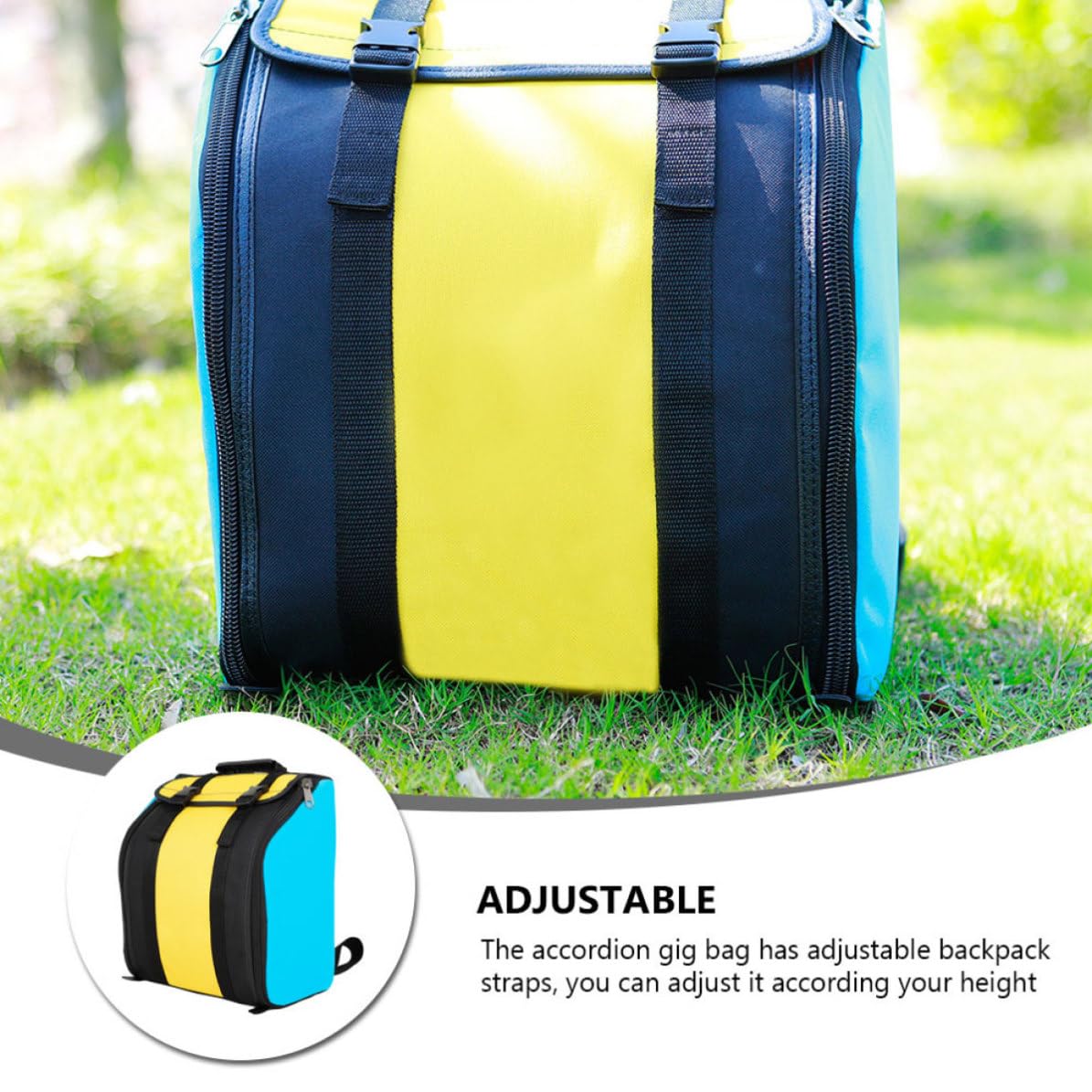 Funda para Acordeón 22 Teclas 8 Bajos, Bolsa Acolchada