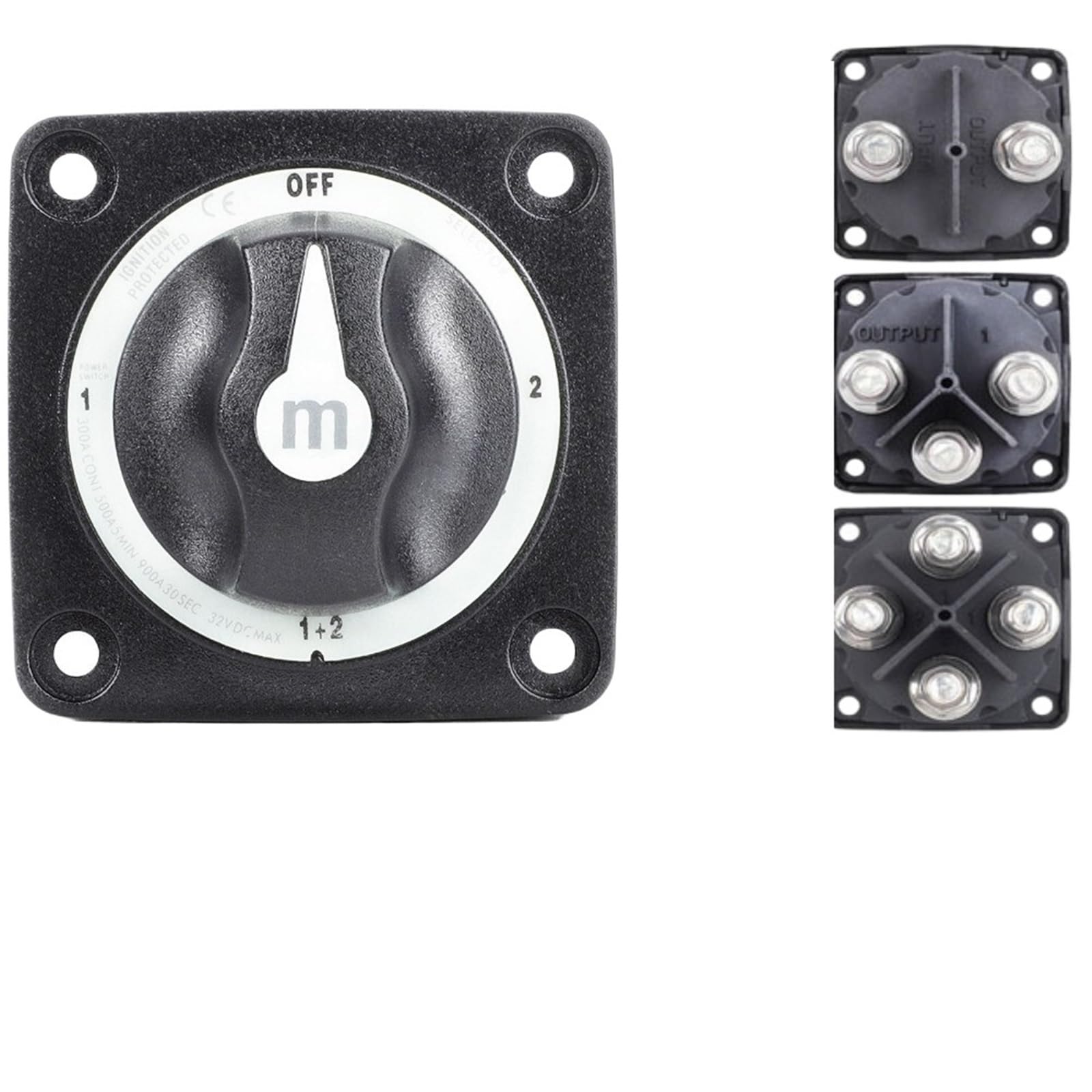Interruptor M10 Stud 300A 32V Aislador Desconectar Giratorio | 2 Position-Luminous