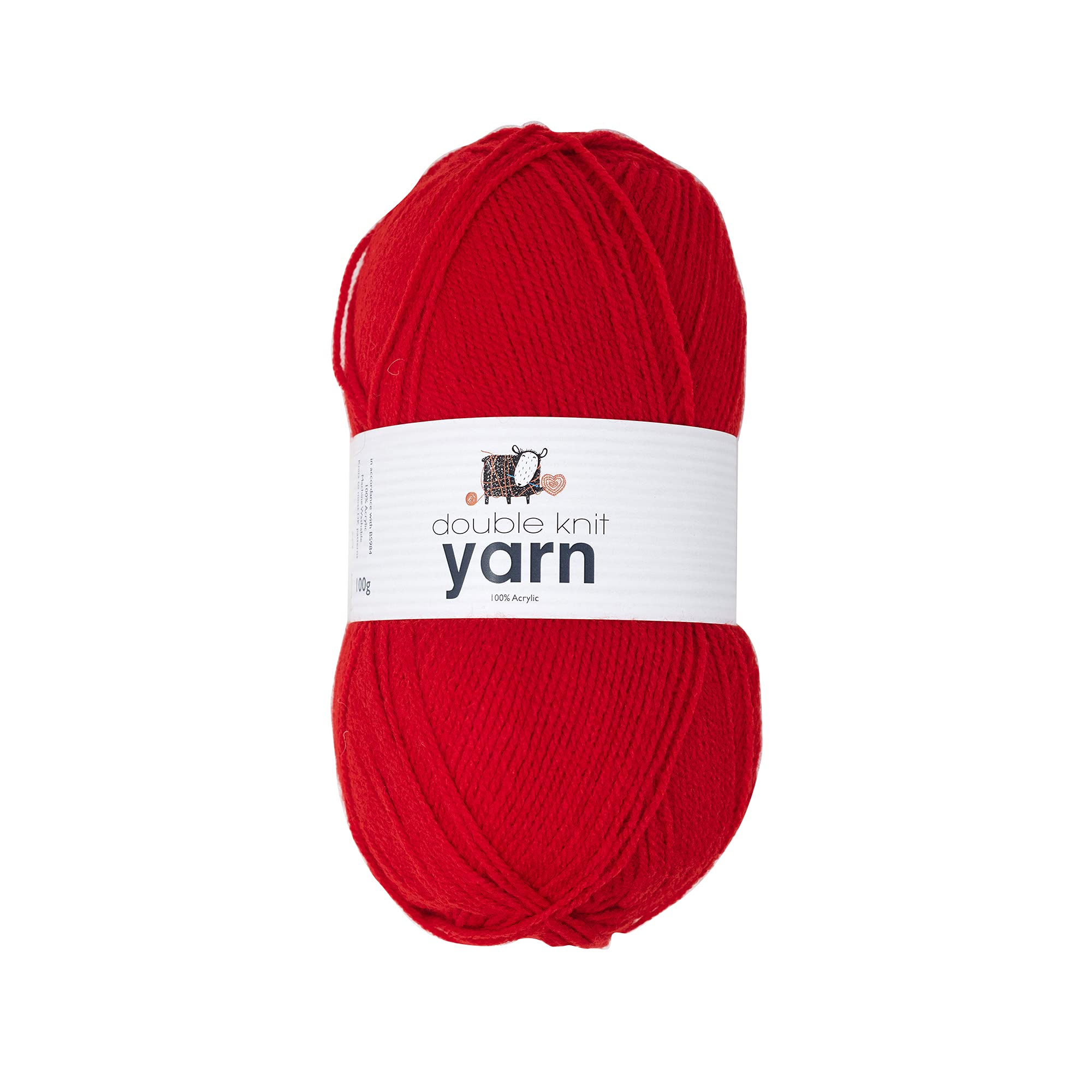 KORBOND DK Black Yarn - 100g Acrylic Wool - Lightweight, Hypoallergenic & Durable Double Knit Crochet Yarn Knitting Wool (290m Total) — view 119