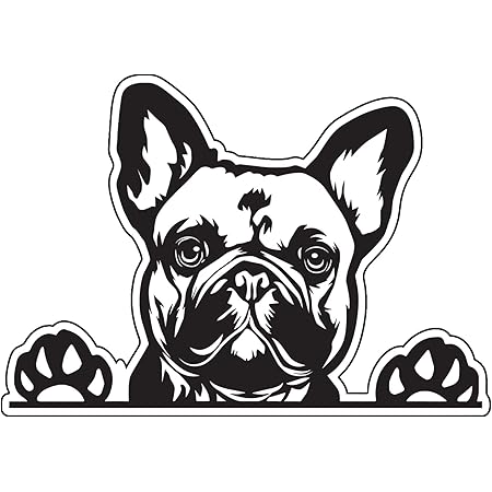 frenchie car decal
