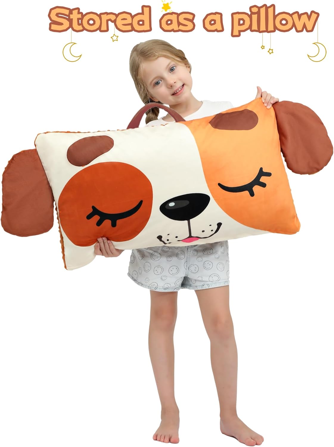 Wizland Sleeping Bag for Kids,Portable Daycare Nap Mat -61.8"×28.3" for 3 4 5 6 7 8