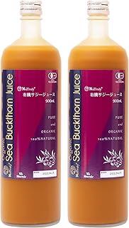 Amazon.co.jp: NaTruly（ナトゥリー） 有機サジージュース 900ml 2本セット オーガニック サジー 栄養機能食品(ビタミンC) 鉄分 沙棘 シーバックソーン : 食品・飲料・お酒