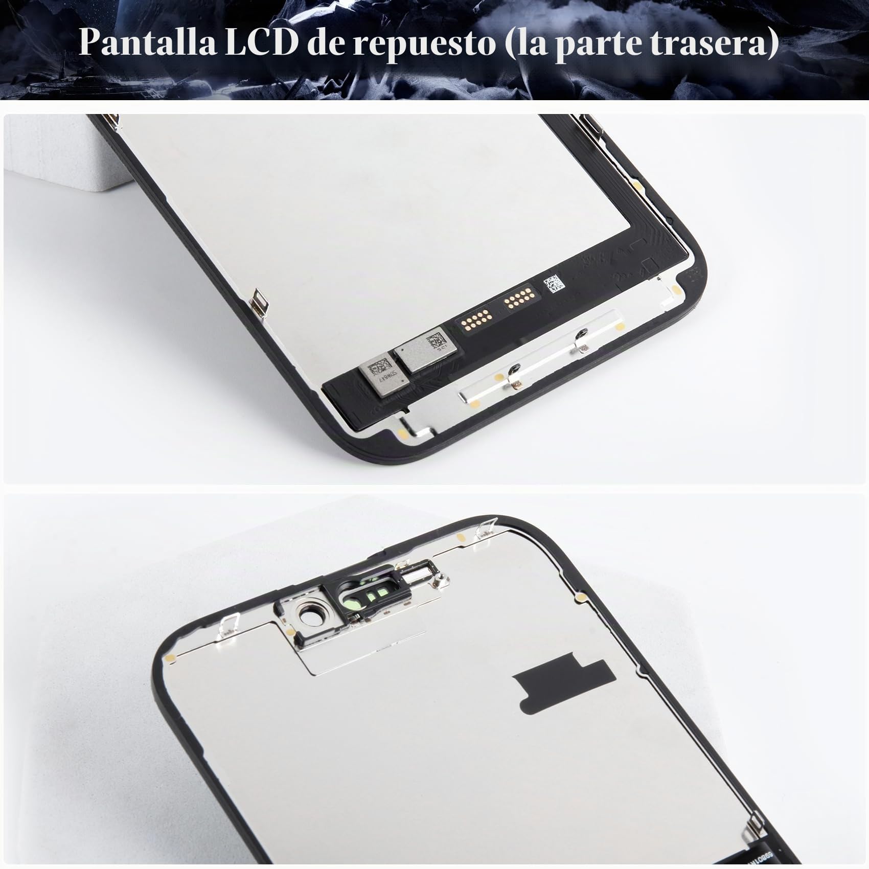 SRJTEK Incell - Pantalla LCD para iPhone 16 Pro Max para iPhone 16 Pro Max A3296, A3084, A3295, A3297, pantalla táctil digitalizadora (negro)