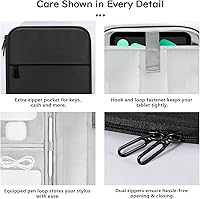 Vista 5 de Dadanism Funda acolchada para tablet de 8-9 pulgadas para iPad mini 7ª/6ª 8.3 pulgadas 2024/2021, iPad mini 5/4/3/2/1 7.9 pulgadas, Galaxy Tab A9