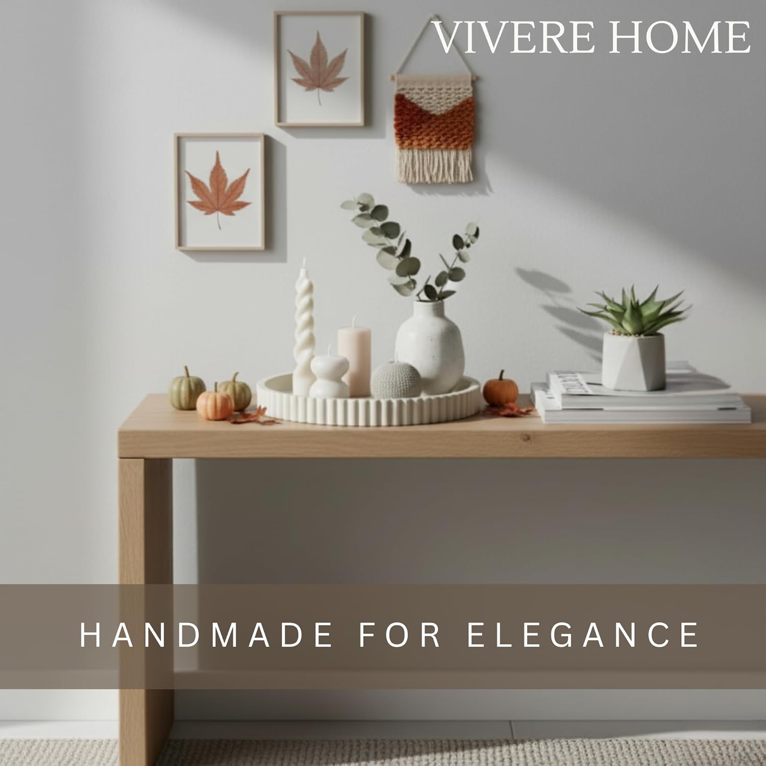 13-Inch Concrete Round Tray Home Decor for Coffee Table Decor - Round Coffee Table Tray - Circular Kitchen Island Trays - Decorative Trays- Gray - Image 7