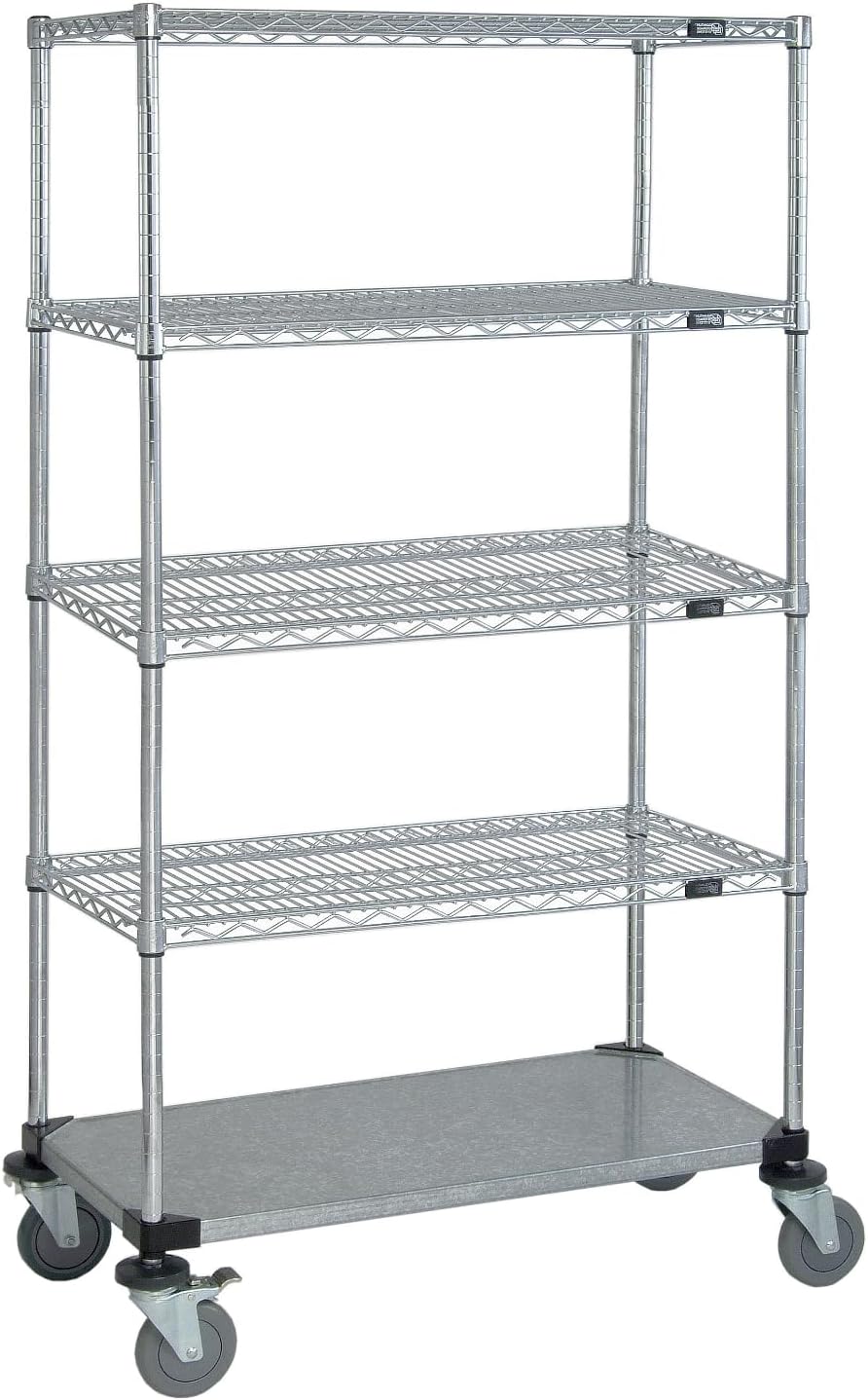 24X48X74 WIRE UNIT WITH SOLID BOTTOM STAINLESS