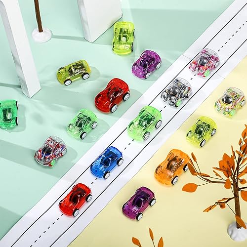 Miniatura 4 de 400 autos de juguete pequeños a granel, 4 estilos para recuerdos de fiesta, premios de carnaval, bolsas de regalo, rellenos de piñata para niños