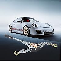 Vista 6 de Cabrestante manual de 4 toneladas con 2 ganchos de acero, herramienta de tracción de cadena con doble engranaje, herramienta de rátchet