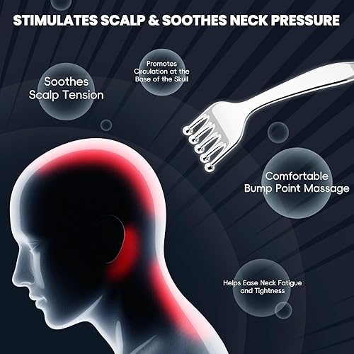 Miniatura 4 de Juego de herramientas de masaje para aliviar el dolor, raspador Gua Sha de acero inoxidable y rodillo facial de doble extremo para tensión muscular,