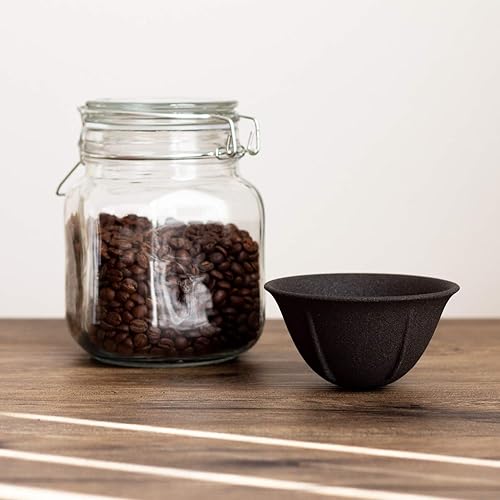 Miniatura 4 de Arita Ware NS-02 - Filtro de café de cerámica, pequeño, diámetro aproximado de 4,2 x 2,2 pulgadas (4.2 x 2.2 in), diseño de gotero ecológico,