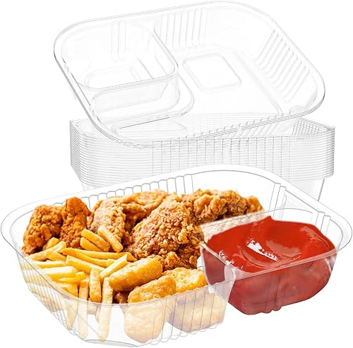 Paquete de 100 bandejas de queso nacho bandejas desechables de plástico para nachos de 8 x 6 para recipientes de comida caliente salsa de queso