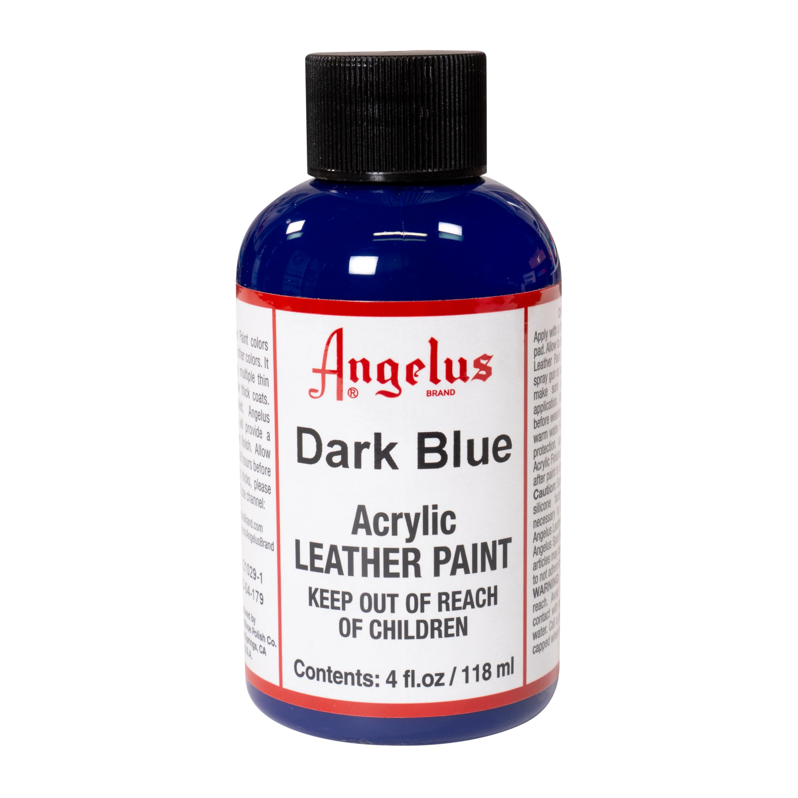 Angelus Acrylic Leather Paint, 4 Fl Oz (Pack of 1), Dark Blue