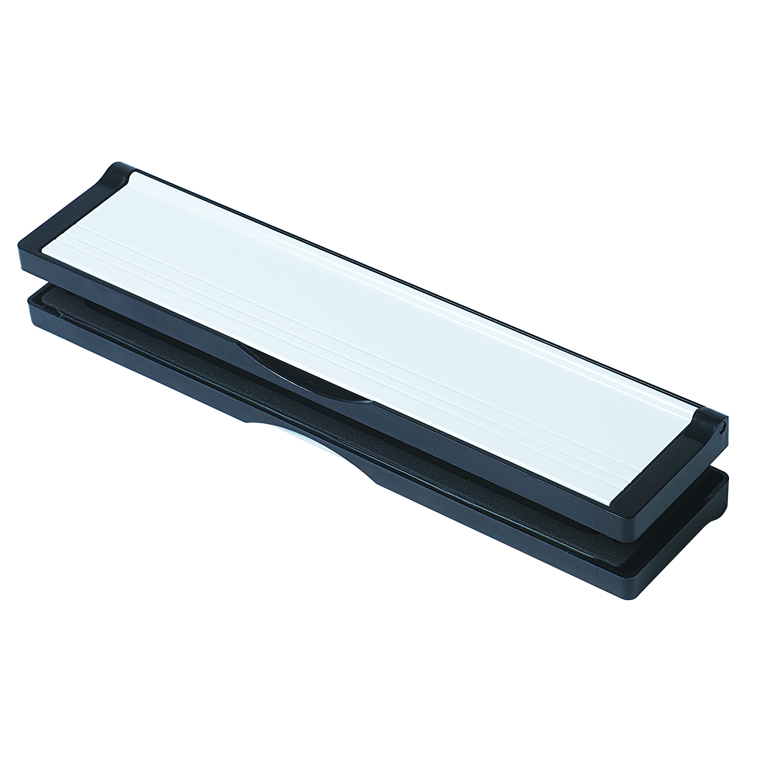 Keypak Black/White 12" (30.6Cm) Sleeved Letterbox – Fits 20–40Mm Upvc, Composite & Timber Doors ()