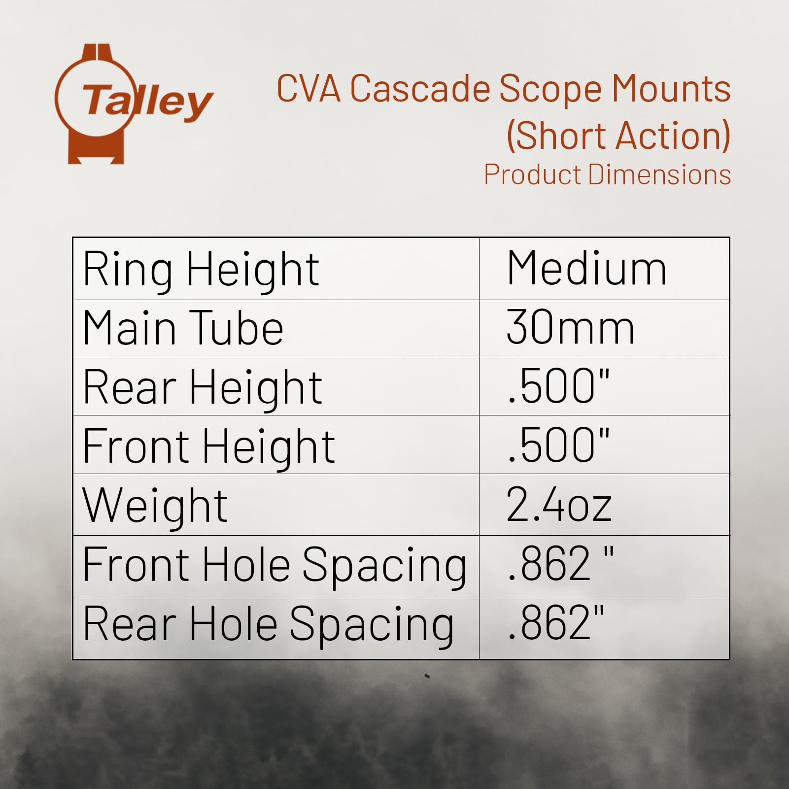 Talley Talley - Cascata da 30 mm (Azione Corta) (Media) Unisex Adulto